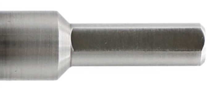Tri-flat microstop shank