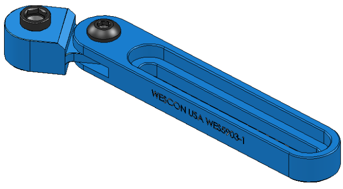 Wescon WES5903 left-right swivel drill bar for threaded bushings