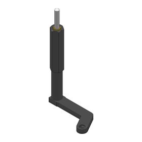 Wescon WES975 pancake drill attachment, right hand, 2.63 in drill offset, long hex grip handle