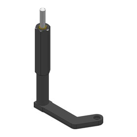 Wescon WES985 pancake drill attachment, left hand, 2.63 in drill offset, long hex grip handle